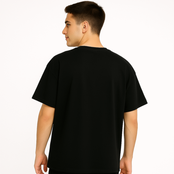 "1% Better" Oversized Graphic T-Shirt – Black - Image 3